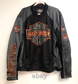 Harley Davidson Motorcycle Bar & Shield Mesh Riding Jacket 98233-13VM Size XL