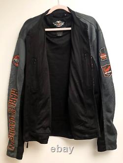 Harley Davidson Motorcycle Bar & Shield Mesh Riding Jacket 98233-13VM Size XL