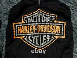 Harley Davidson Motorcycle Bar & Shield Mesh Riding Jacket 98233-13VM Size XL