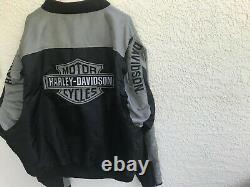 Harley Davidson Motorcycle Bar & Shield Nylon Bomber Jacket 98417-08VM Sz 3X