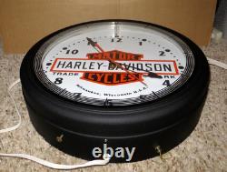 Harley Davidson Motorcycles 20 Bar & Shield Neon Clock-sign-light-roadhouse Col