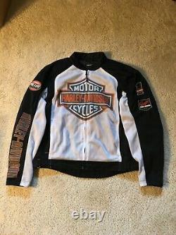 Harley Davidson Motorcycles Bar & Shield Logo Mesh Jacket + Body Armor Mens L