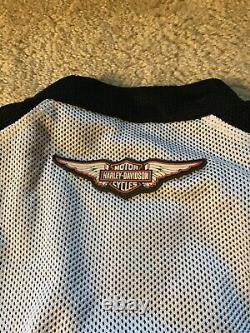 Harley Davidson Motorcycles Bar & Shield Logo Mesh Jacket + Body Armor Mens L