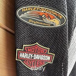 Harley Davidson Motorcycles Bar & Shield Logo Mesh Riding Jacket Mens L W Pads