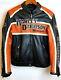 Harley-davidson Motorcycles Leather Racing Jacket Mens M Biker Bar & Shield Logo