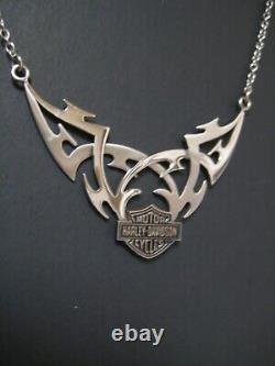 Harley-Davidson Necklace Bar & Shield Stainless Steel Tribal