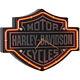 Harley-davidson Neon Clock Etched Bar & Shield Shaped