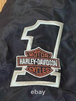 Harley Davidson Nylon #1 Racing Bar/Shield Motorcycle Jacket Men' 2XL 98553-15VM