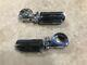 Harley Davidson Oem Chrome Bar & Shield Highway Foot Pegs With Billet Mounting
