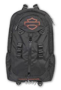 Harley-Davidson Oil Slick Bar & Shield Logo High-Density Backpack Rugged Black