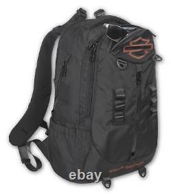 Harley-Davidson Oil Slick Bar & Shield Logo High-Density Backpack Rugged Black