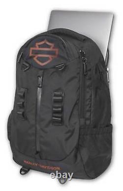 Harley-Davidson Oil Slick Bar & Shield Logo High-Density Backpack Rugged Black