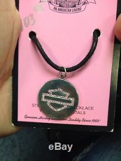 Harley-Davidson Pink Label Bar & Shield Necklace By MOD Jewelry HPN001