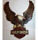 Harley-davidson Proud Eagle Bar & Shield Handmade Resin And Wood Decoration Sign