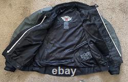 Harley Davidson Riding Gear Bar Shield Mesh Armor Bomber Reflective Jacket 2XL