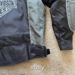 Harley Davidson Riding Gear Bar Shield Mesh Armor Bomber Reflective Jacket 2XL