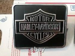 Harley Davidson Shovelhead Nos Saddlebag Guard Rail Bar & Shield Badge 90951-79