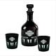 Harley-davidson Silhouette Bar & Shield Decanter Set, Nib