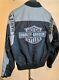 Harley Davidson Small Bar & Shield Gray & Black Nylon Bomber Jacket 98417-08vm