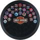 Harley-davidson Trademark Bar & Shield Round Poker Chip Frame Holds 47 Chips