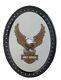 Harley-davidson Upwinged Eagle Bar & Shield Logo 18 X 24 Oval Mirror Hdl-15232