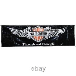 Harley Davidson Vintage Through and Through Banner Bar and Shield Wings