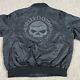 Harley Davidson Willie G Bomber Jacket Mens Xl Motorcycle Skull Bar Shield Nylon