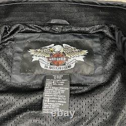 Harley Davidson Willie G Bomber Jacket Mens XL Motorcycle Skull Bar Shield Nylon