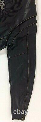 Harley Davidson Women CRUSADER Bar & Shield Black Leather Biker Jacket Sz M NEW