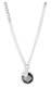 Harley-davidson Women's 16 In. Bar & Shield Round Double Charm Necklace, Silver