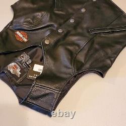 Harley-Davidson Women's American Legend Bar & Shield Leather Vest LG 98150-06VW