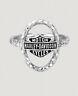 Harley-davidson Women's Bar & Shield Hammered Metal Look Link Ring Hdr0478
