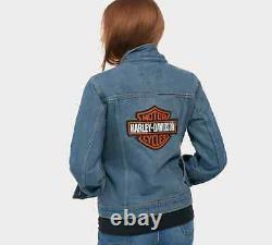 Harley Davidson Women's Bar & Shield Logo Denim Jacket 98405-21vw