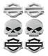 Harley-davidson Women's Bar & Shield/skull Stud Earrings Set 3 Styles Hds0005