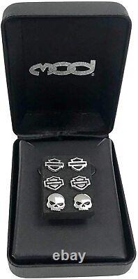 Harley-Davidson Women's Bar & Shield/Skull Stud Earrings Set 3 Styles HDS0005