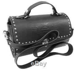 Harley-Davidson Women's Black Winged Bar & Shield Cylinder Handbag HDWBA11469
