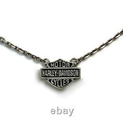 Harley Davidson Women's Bling Bar & Shield Necklace