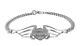 Harley Davidson Women's Bling Bar & Shield Pierced Wings Chain Bracelet Hdb0364