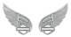 Harley-davidson Women's Bling Wing Bar & Shield Post Earrings, Sterling Silver