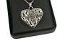 Harley-davidson Women's Flames Bar & Shield Heart Necklace, Silver Hdn0355