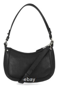 Harley-Davidson Women's Flat Studded Bar & Shield Leather Hobo Bag Black