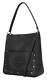 Harley-davidson Women's Flat Studded Bar & Shield Shopper Hobo Bag Black