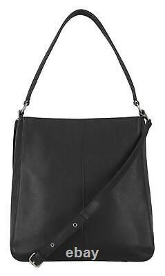 Harley-Davidson Women's Flat Studded Bar & Shield Shopper Hobo Bag Black