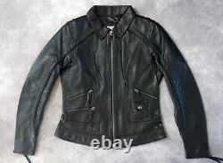 Harley Davidson Women's Heritage Braided Bar&Shield Leather Jacket M 98064-13VW