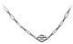 Harley-davidson Women's Link & Length Bar & Shield Chain Necklace Silver