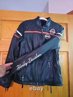 Harley Davidson Women's Miss Enthusiast Bar&Shield Leather Jacket M 98134-17VW
