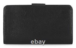 Harley-Davidson Women's Pebble Leather Bar & Shield Continental Wallet Black