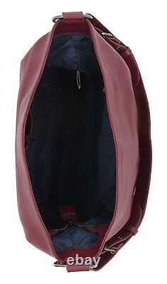 Harley-Davidson Women's Rebel Pebble Bar & Shield Bucket HOBO Purse, Oxblood