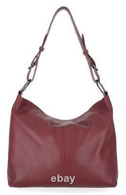 Harley-Davidson Women's Rebel Pebble Bar & Shield Bucket HOBO Purse, Oxblood