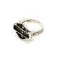 Harley Davidson Women's Sterling Silver Lacy Bar And Shield Logo Ring